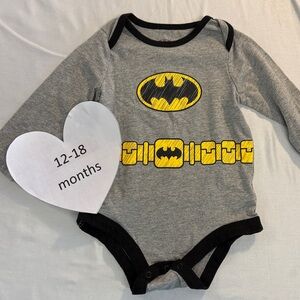 Batman - 12-18M - Long Sleeve Onesie